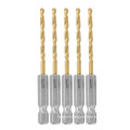 1/4 Inch Hex Shank Twist Drill Bit/ Titanium Coated HSS Twist Drill Bits